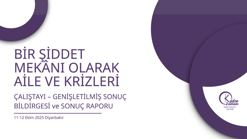 BİR ŞİDDET MEKÂNI OLARAK AİLE VE KRİZLERİ ÇALIŞTAYI – GENİŞLETİLMİŞ SONUÇ BİLDİRGESİ ve SONUÇ RAPORU